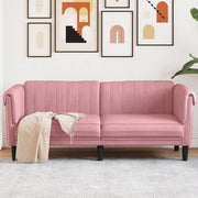 2-zitsbank fluweel roze 182x77x74 cm