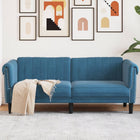 2-zitsbank fluweel blauw 182x77x74 cm
