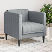 Fauteuil stof lichtgrijs 69x76,5x74,5 cm