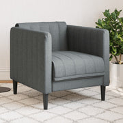 Fauteuil stof donkergrijs 69x76x74 cm
