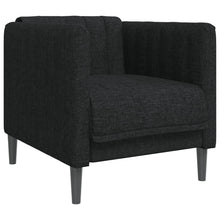 Fauteuil stof zwart