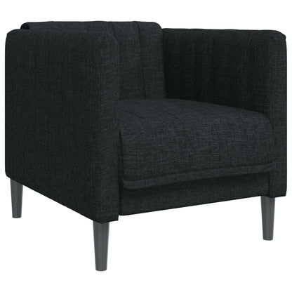 Fauteuil stof zwart