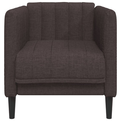 Fauteuil stof donkerbruin