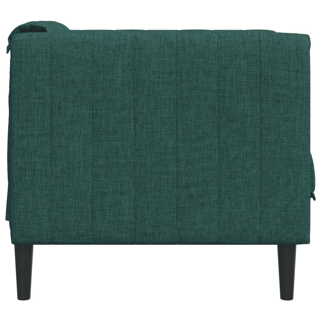 Fauteuil stof donkergroen