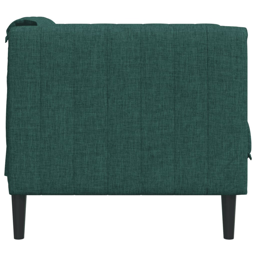 Fauteuil stof donkergroen