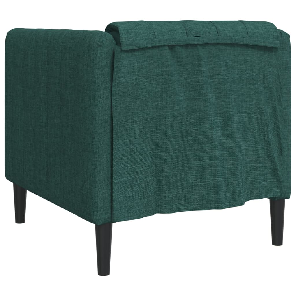 Fauteuil stof donkergroen