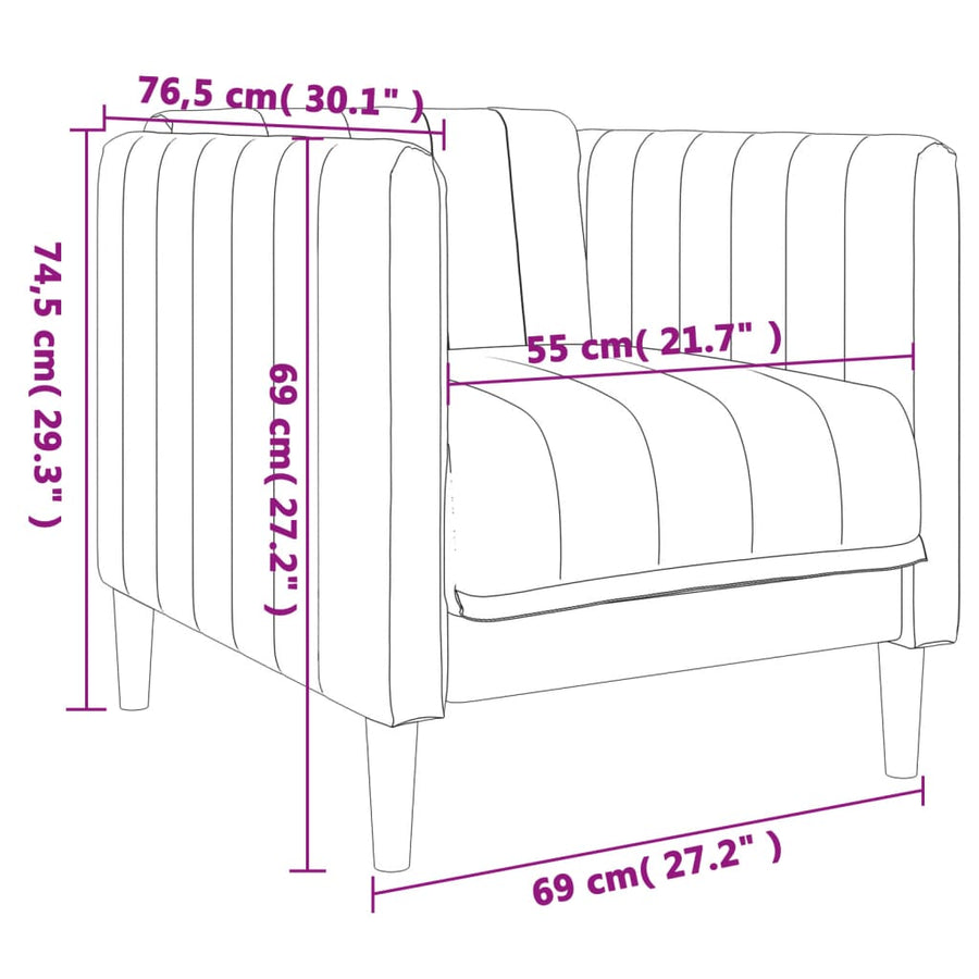 Fauteuil stof taupe