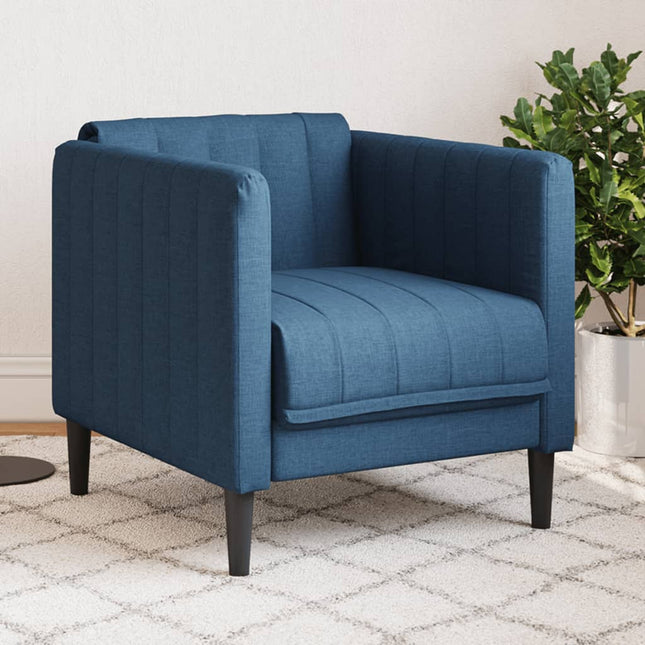 Fauteuil stof blauw