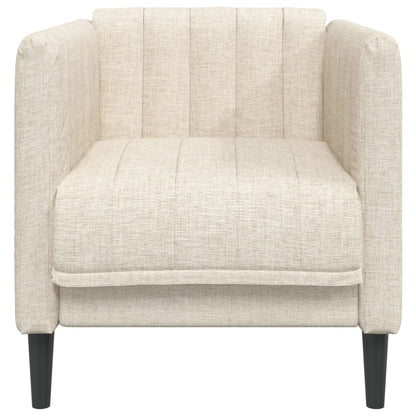 Fauteuil stof crèmekleurig