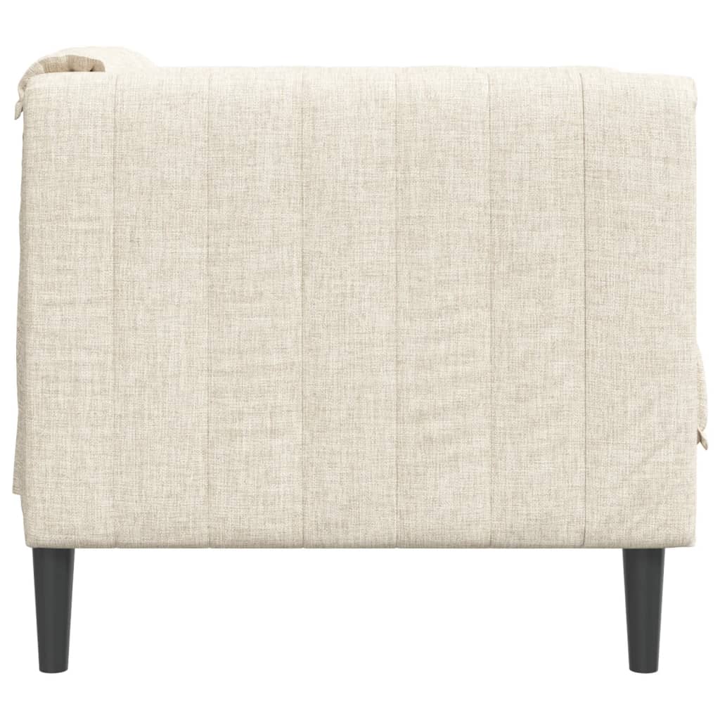 Fauteuil stof crèmekleurig