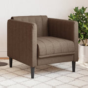 Fauteuil kunstsuède 69x76,5x74,5 cm bruin