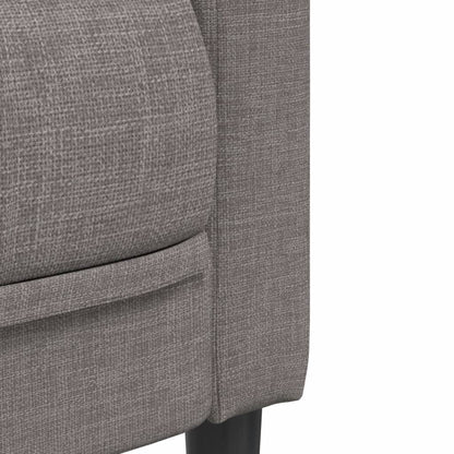 Tweezitsbank stof taupe