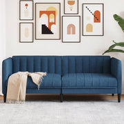 2-zitsbank stof blauw 176x76x74 cm