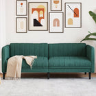 Three-seater sofa dark green fabric