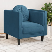Fauteuil fluweel blauw 71x77x70 cm