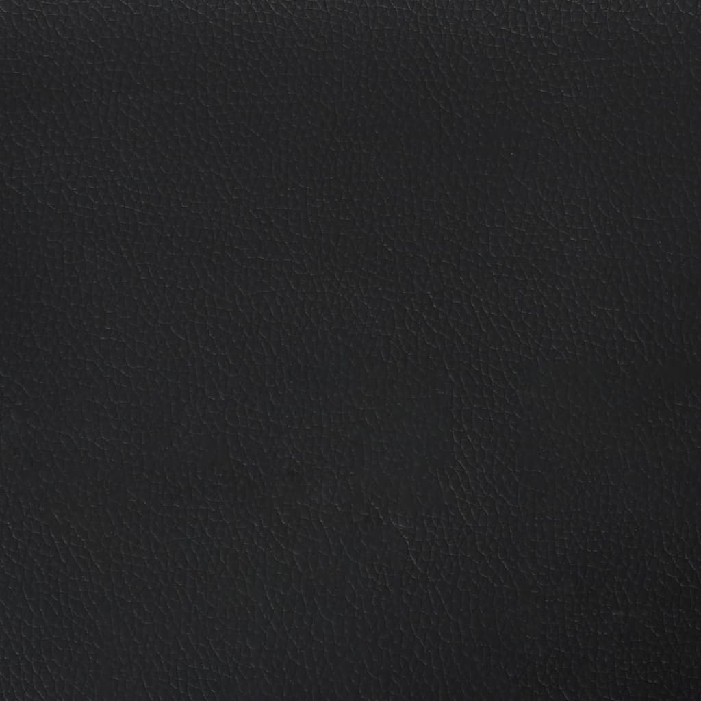 Driezitsbank Chesterfield-stijl kunstleer zwart