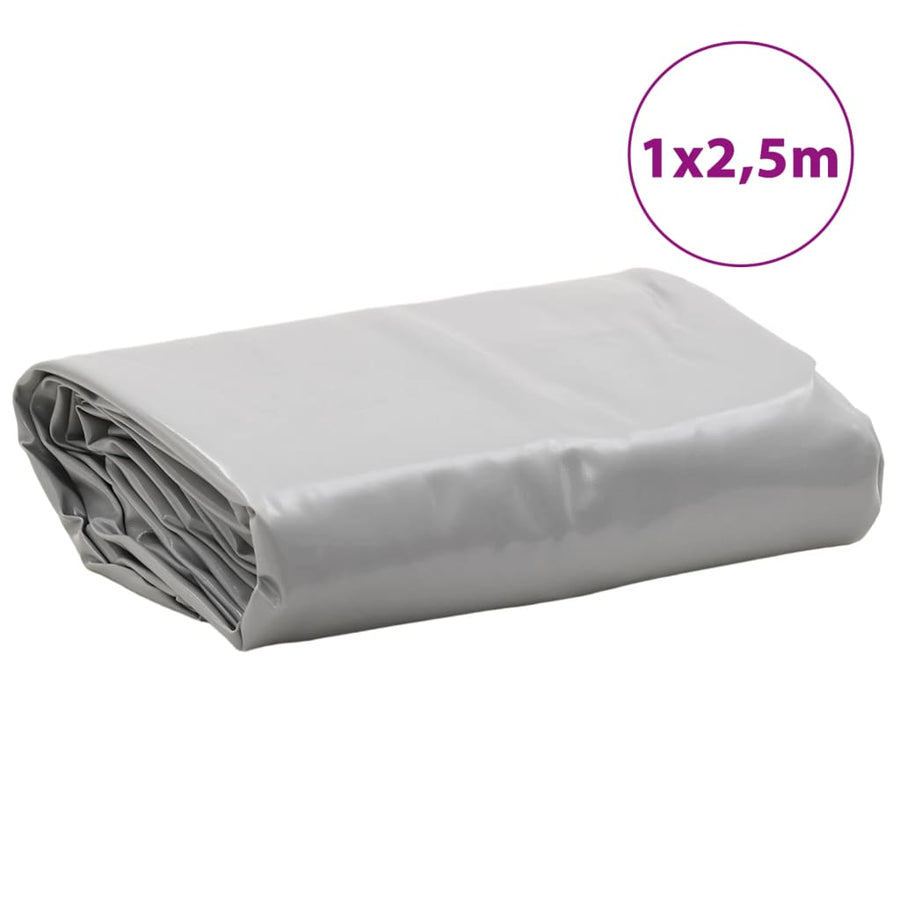 Dekzeil 600 G/M² 1X2,5 M Grijs
