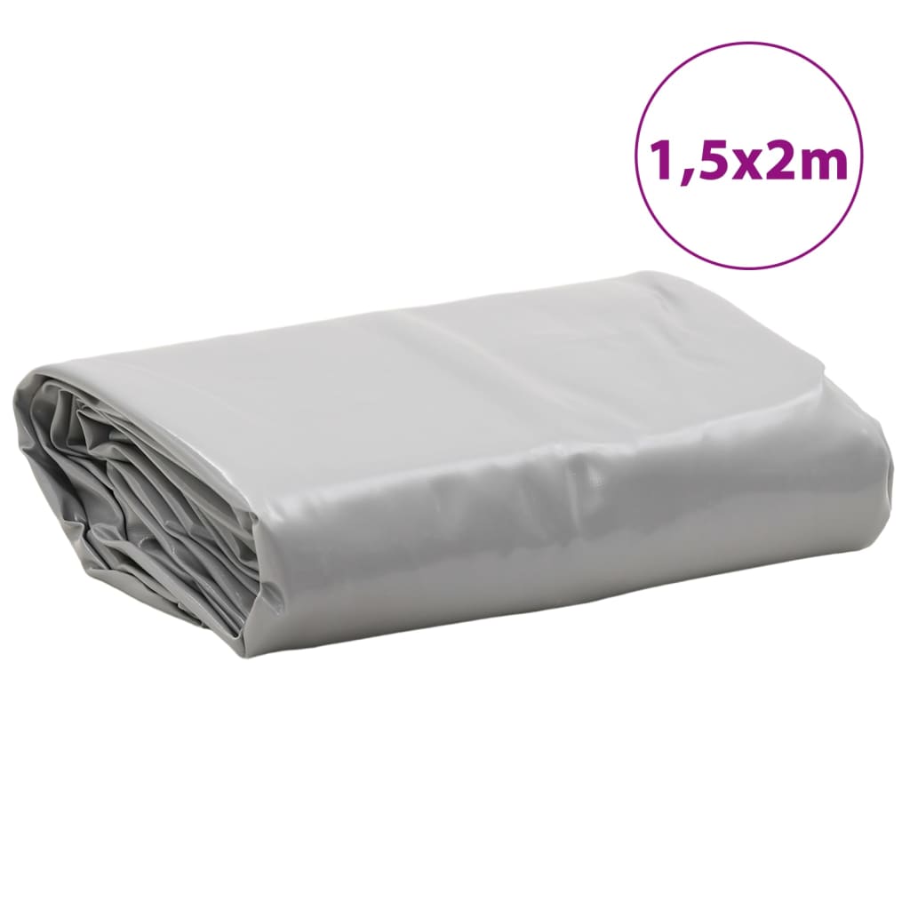 Dekzeil 600 G/M² 1,5X2 M Grijs