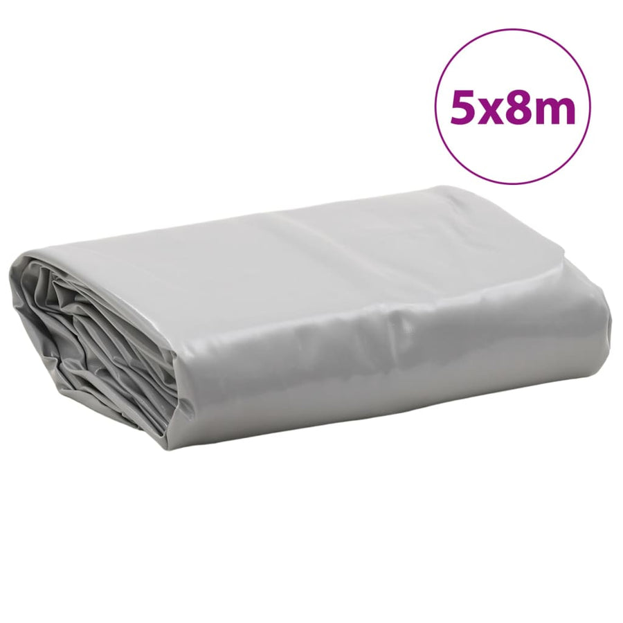 Dekzeil 600 G/M² 5X8 M Grijs