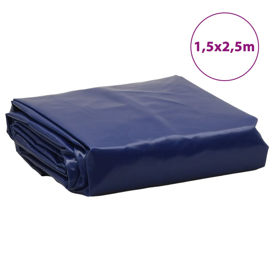 Dekzeil 600 G/M² 1,5X2,5 M Blauw