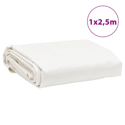 Dekzeil 600 G/M² 1X2,5 M Wit