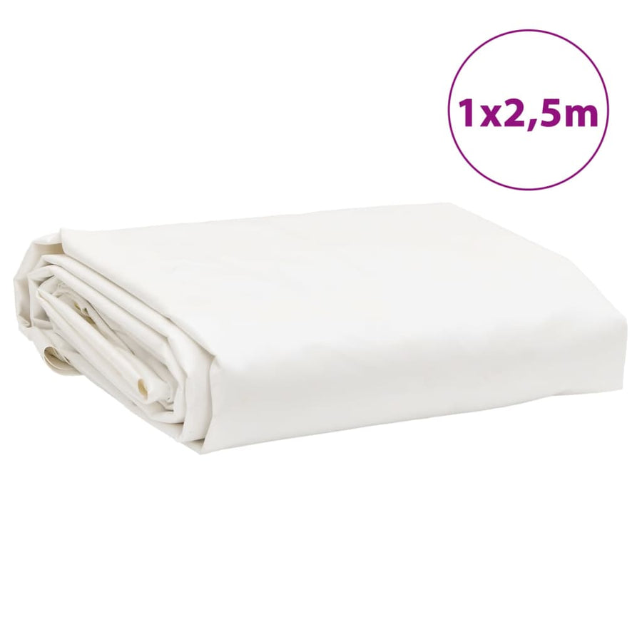 Dekzeil 600 G/M² 1X2,5 M Wit
