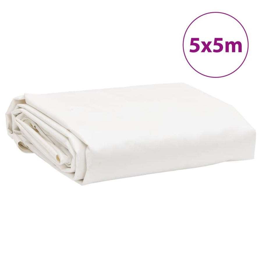 Dekzeil 600 G/M² 5X5 M Wit