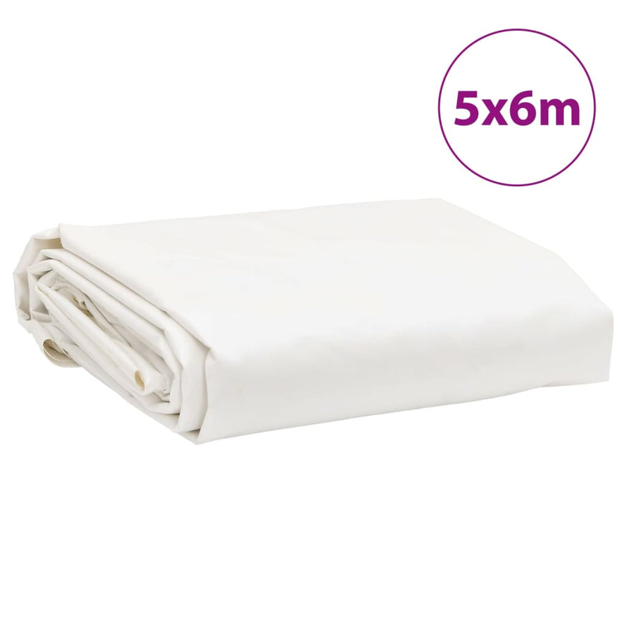 Dekzeil 600 G/M² 5X6 M Wit