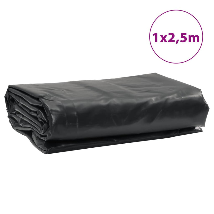 Dekzeil 600 G/M² 1X2,5 M Zwart