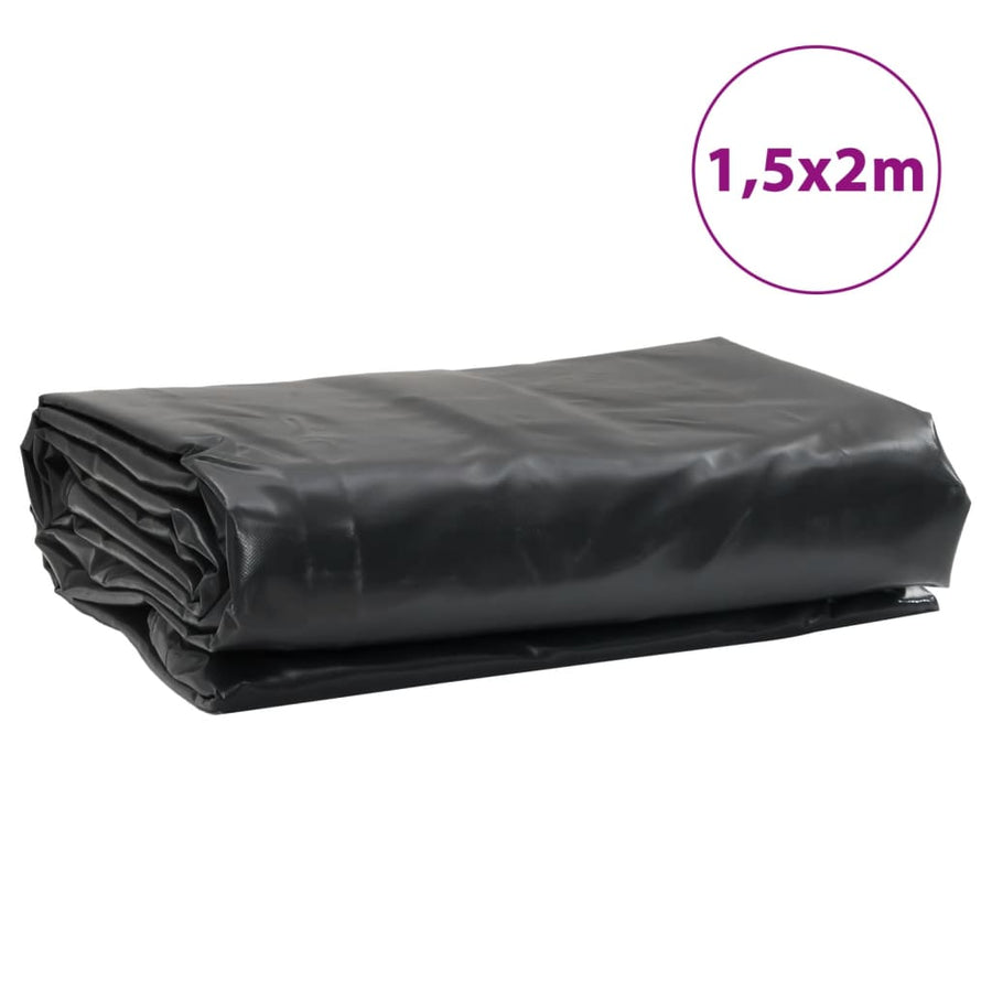 Dekzeil 600 G/M² 1,5X2 M Zwart