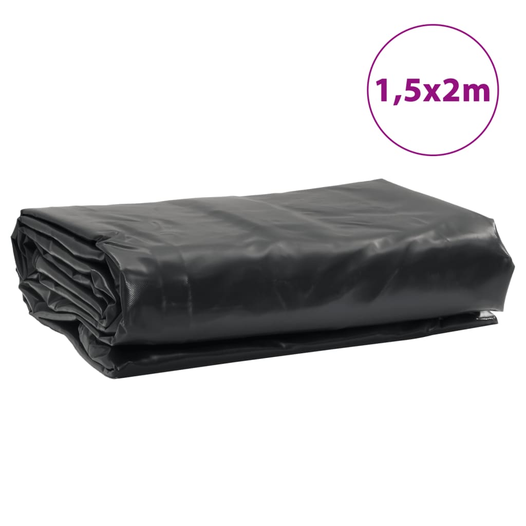 Dekzeil 600 G/M² 1,5X2 M Antracietkleurig