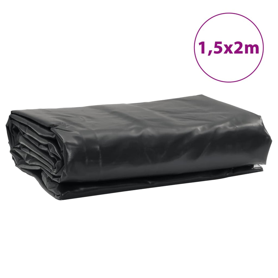 Dekzeil 600 G/M² 1,5X2 M Antracietkleurig