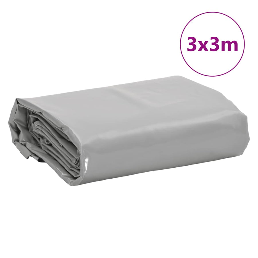Dekzeil 600 G/M² 3X3 M Grijs