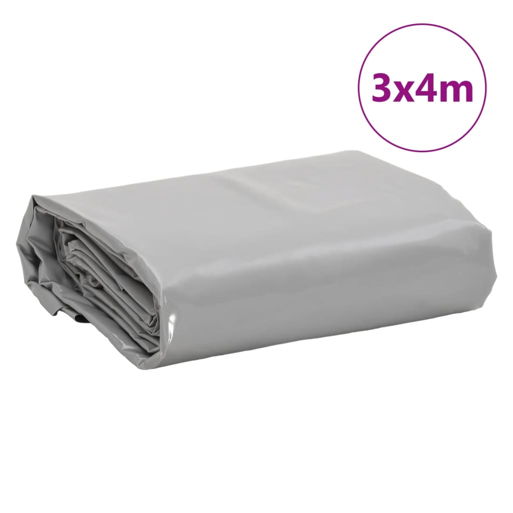 Dekzeil 600 G/M² 3X4 M Grijs