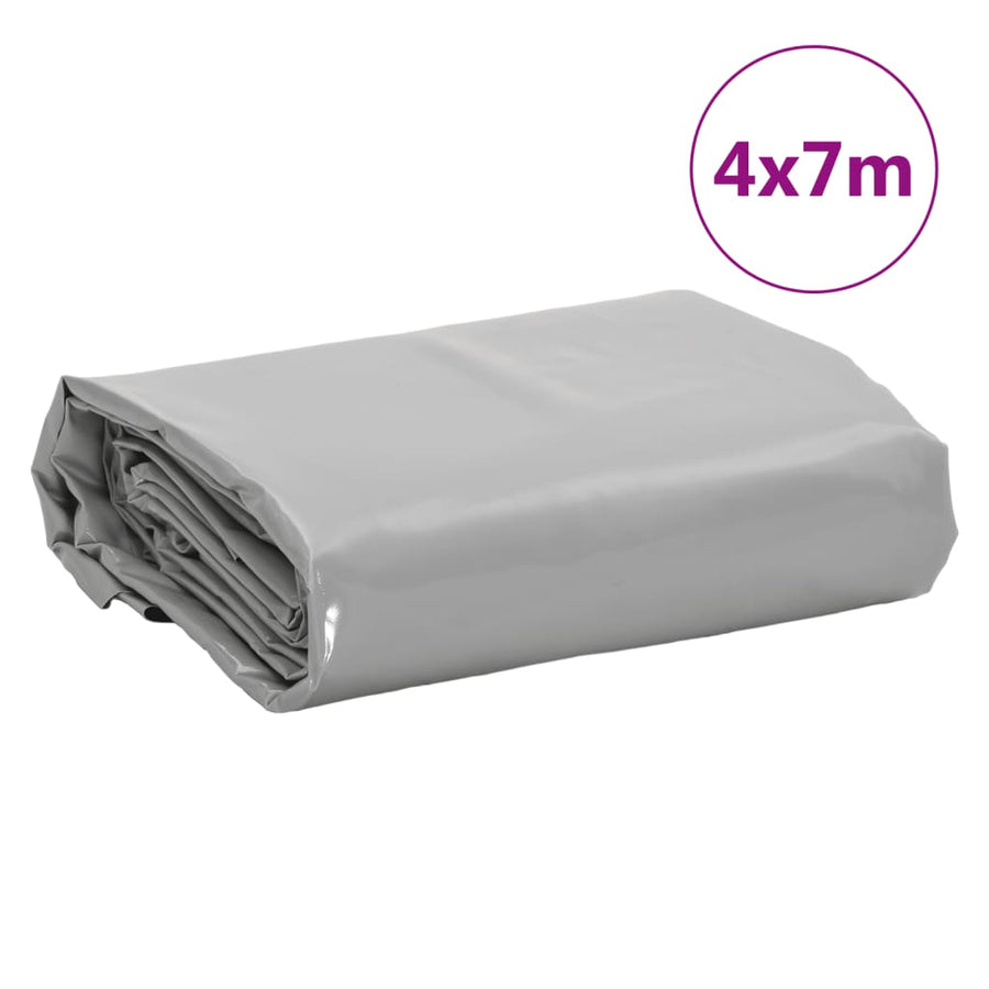 Dekzeil 600 G/M² 4X7 M Grijs
