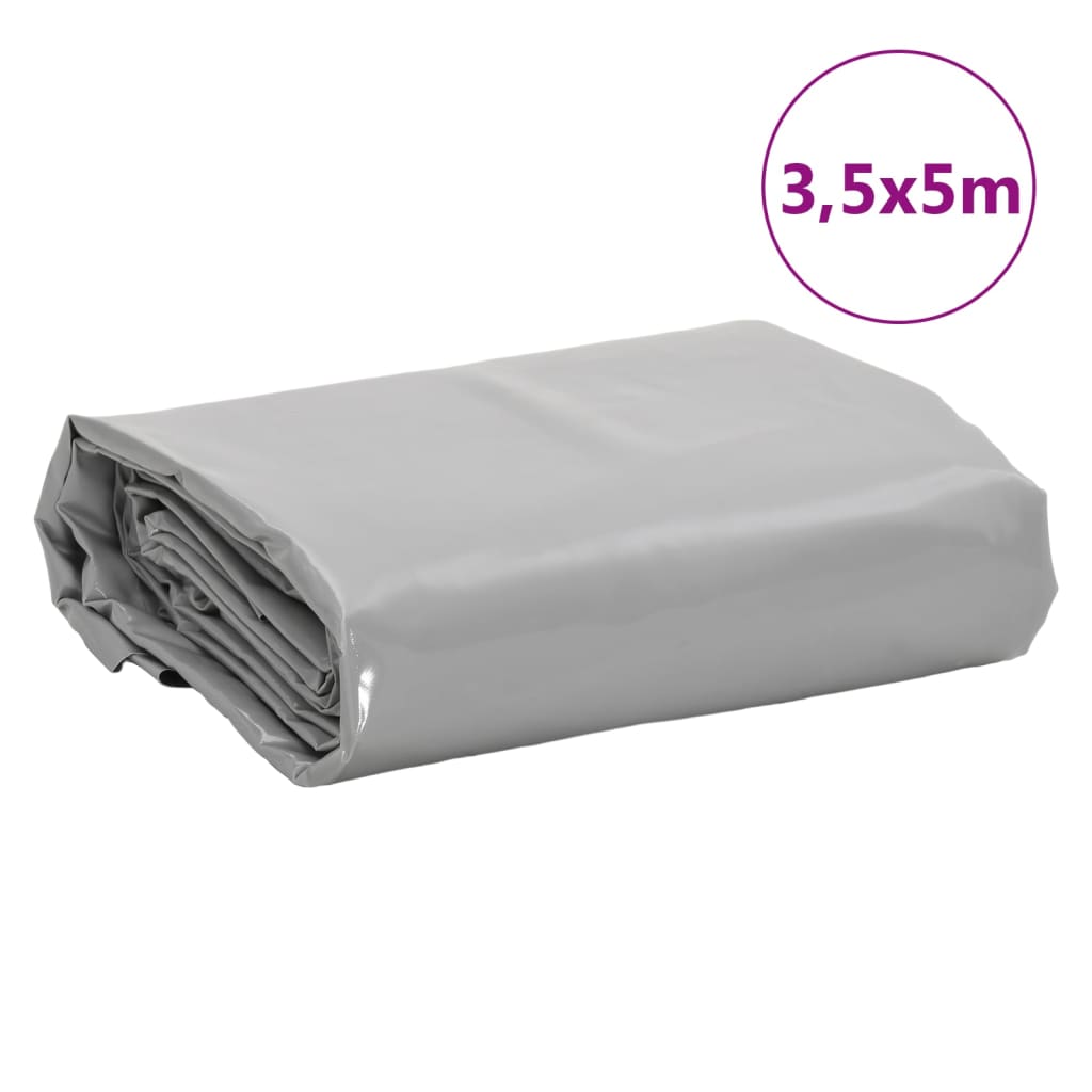 Dekzeil 600 G/M² 3,5X5 M Grijs