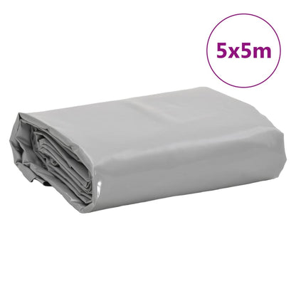 Dekzeil 600 G/M² 5X5 M Grijs