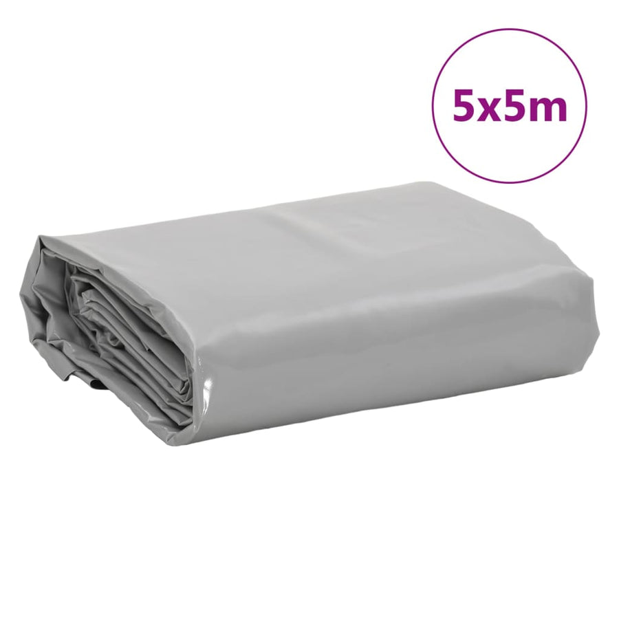 Dekzeil 600 G/M² 5X5 M Grijs