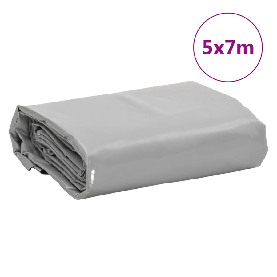 Dekzeil 600 G/M² 5X7 M Grijs