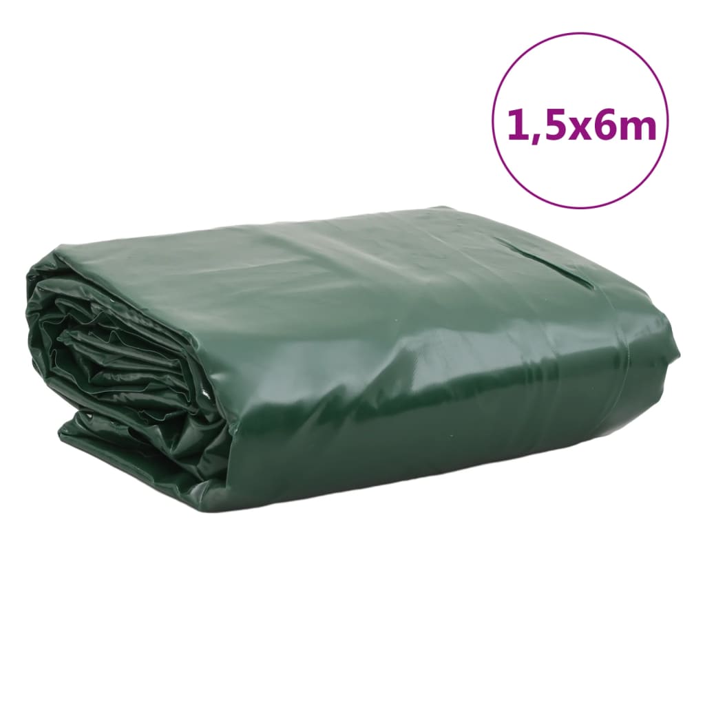 Dekzeil 650 G/M² 1,5X6 M 1.5 x 6 m Groen
