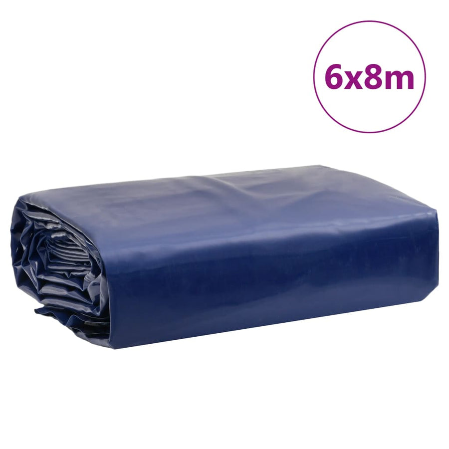 Dekzeil 650 G/M² 1 6 x 8 m Blauw