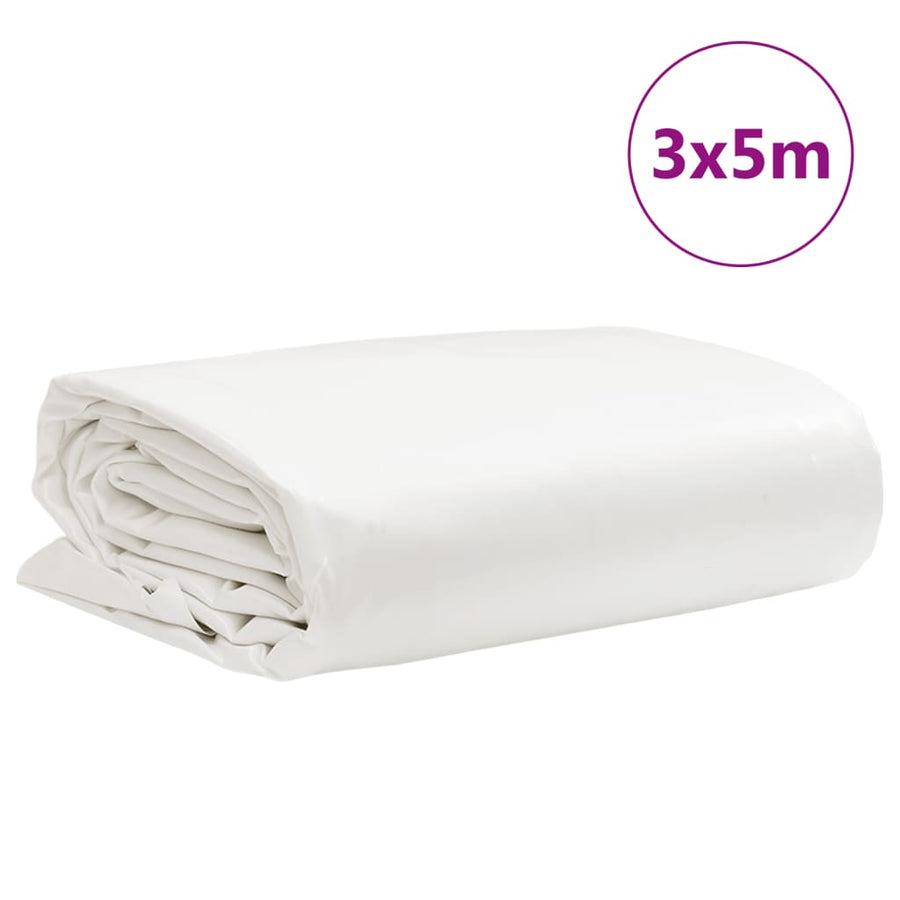 Dekzeil 600 G/M² 3X5 M Wit