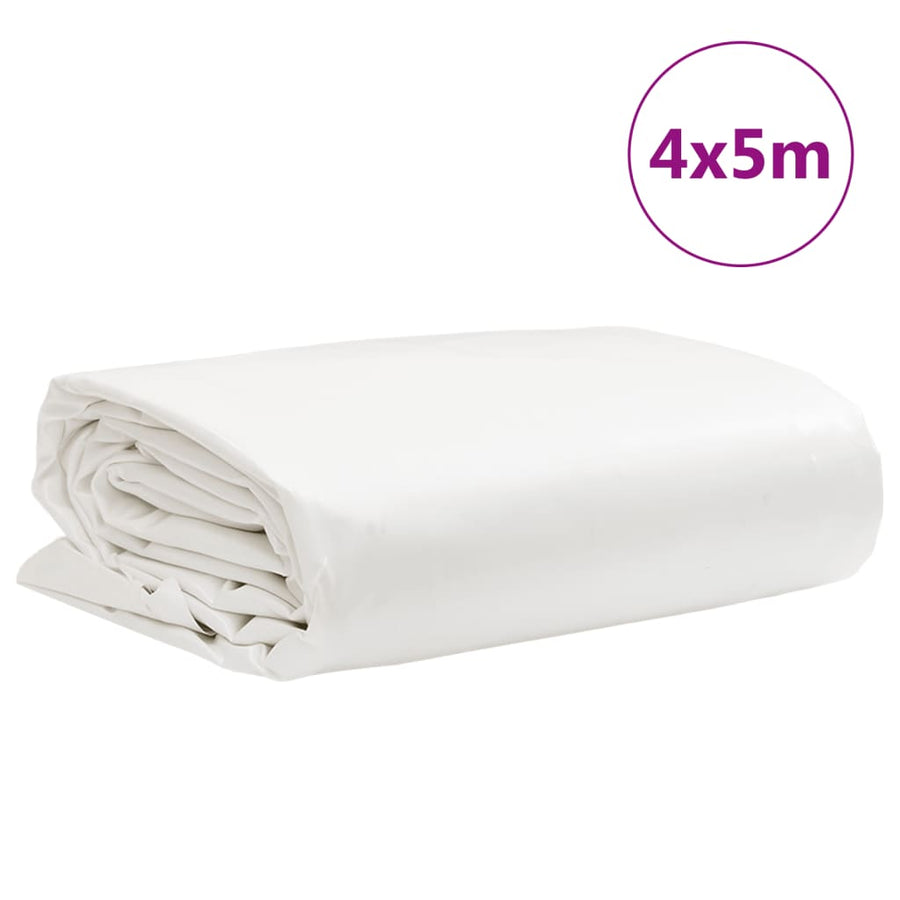 Dekzeil 600 G/M² 4X5 M Wit