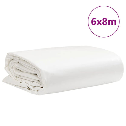 Dekzeil 600 G/M² 6X8 M Wit