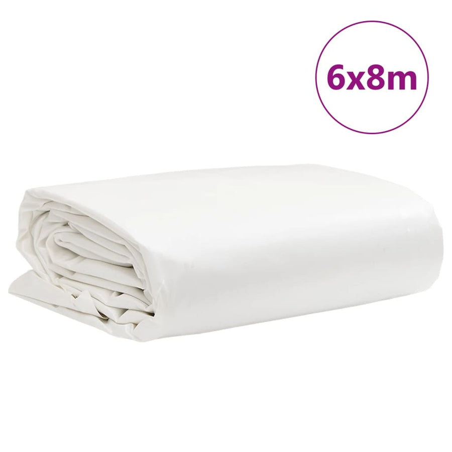 Dekzeil 600 G/M² 6X8 M Wit