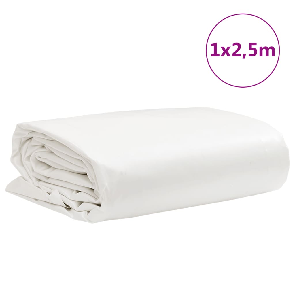 Dekzeil 600 G/M² 1X2,5 M Wit
