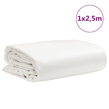Dekzeil 600 G/M² 1X2,5 M Wit