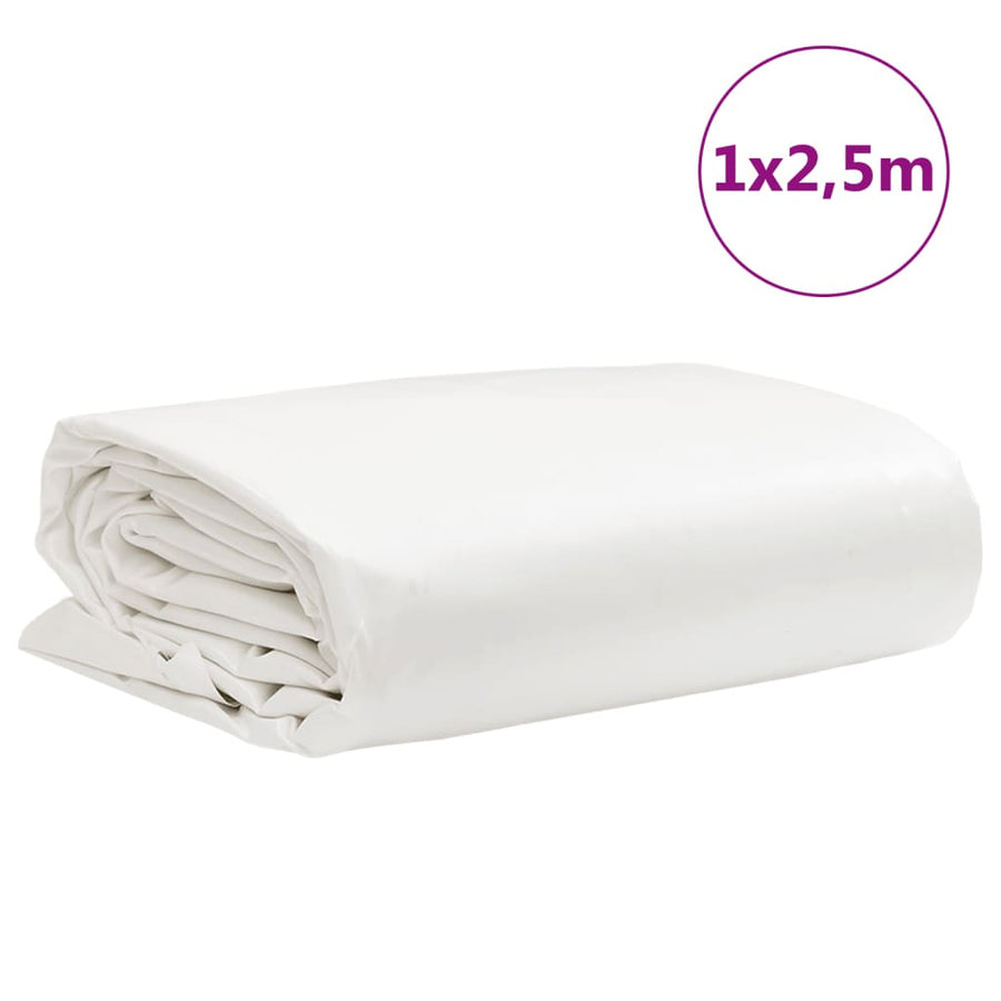 Dekzeil 600 G/M² 1X2,5 M Wit