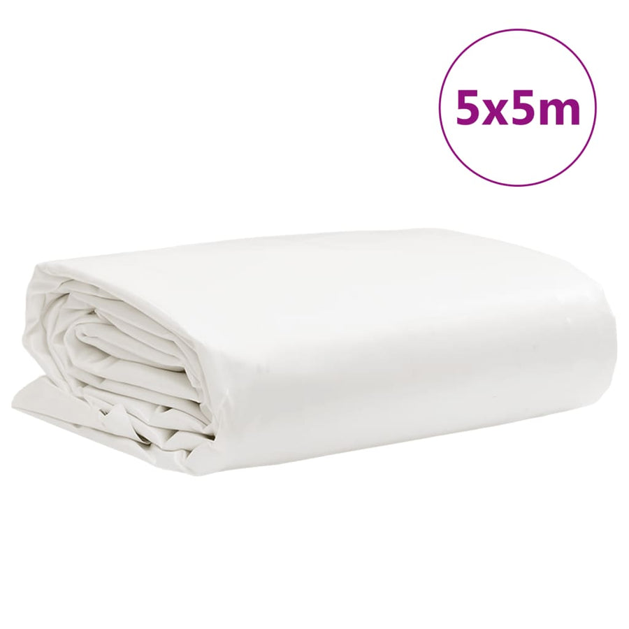 Dekzeil 600 G/M² 5X5 M Wit