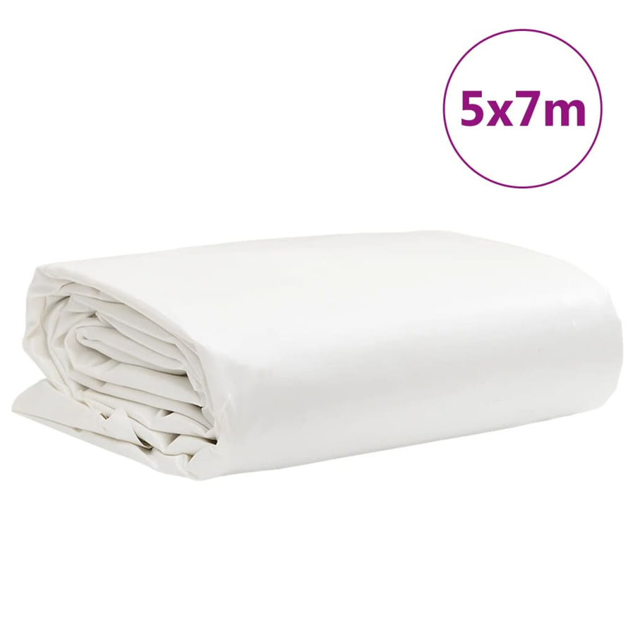 Dekzeil 600 G/M² 5X7 M Wit